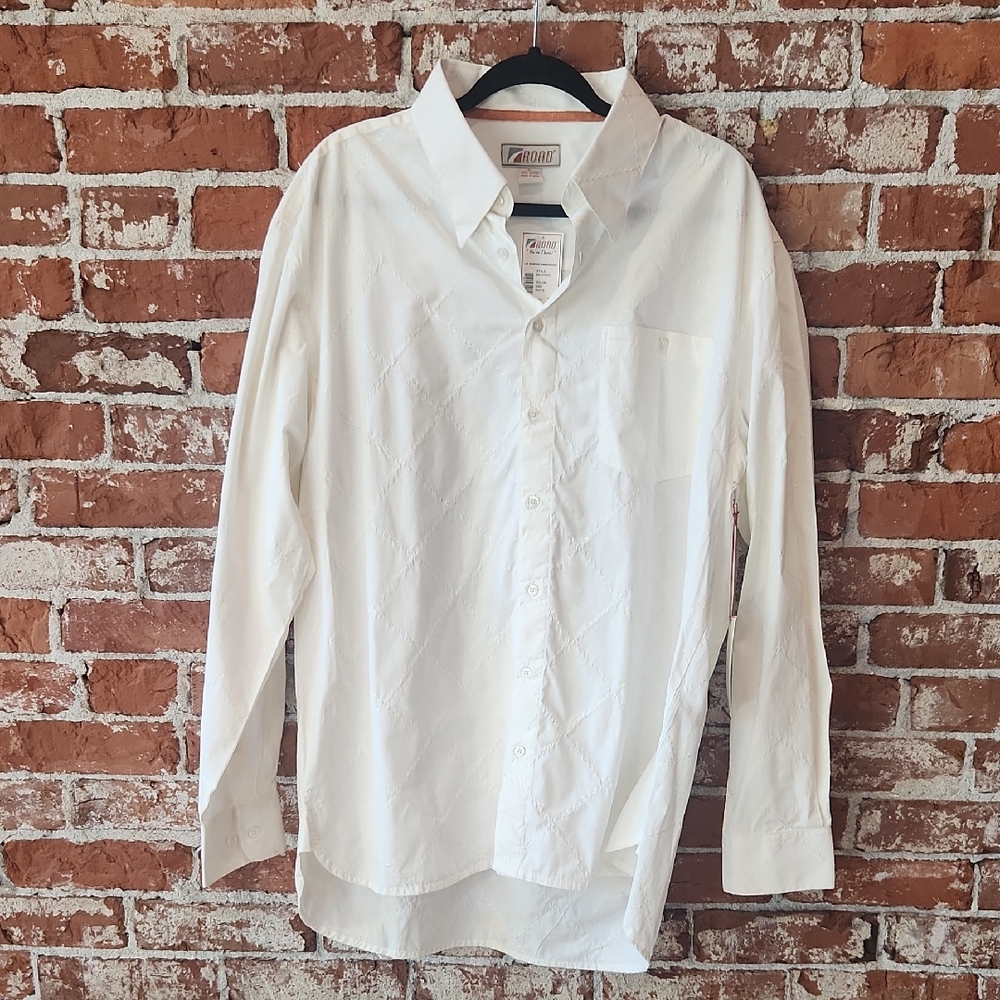 Elegant White Button-Down Shirt